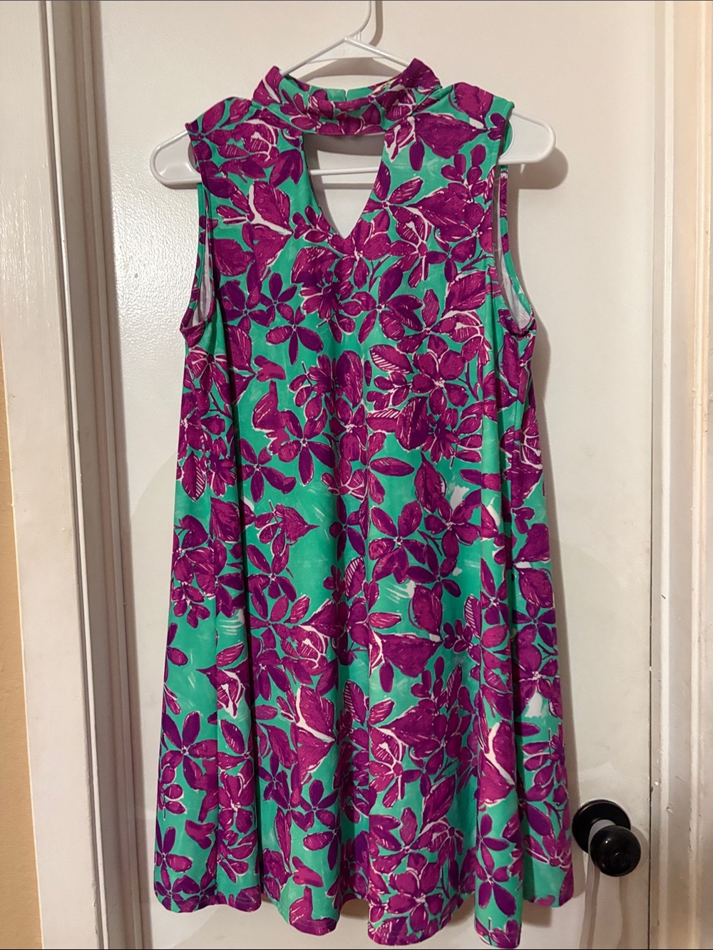 Aryeh Floral Blouse in Teal and Magenta